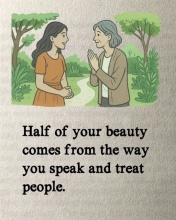 Half of your beauty comes from ...